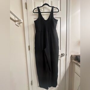 Zella Black Sheath Jumpsuit Sleeveless Scoop Neck